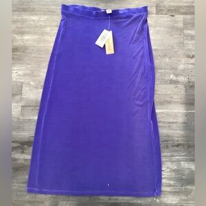 NWT PRISM Vibrant Blue Midi Skirt